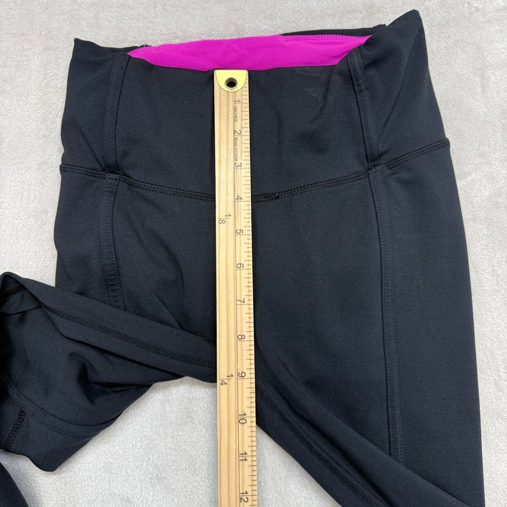 Lilly Pulitzer Pants Women's XS Luxletic Leggings Black Mesh Lattice Pocket Yoga - Picture 10 of 12